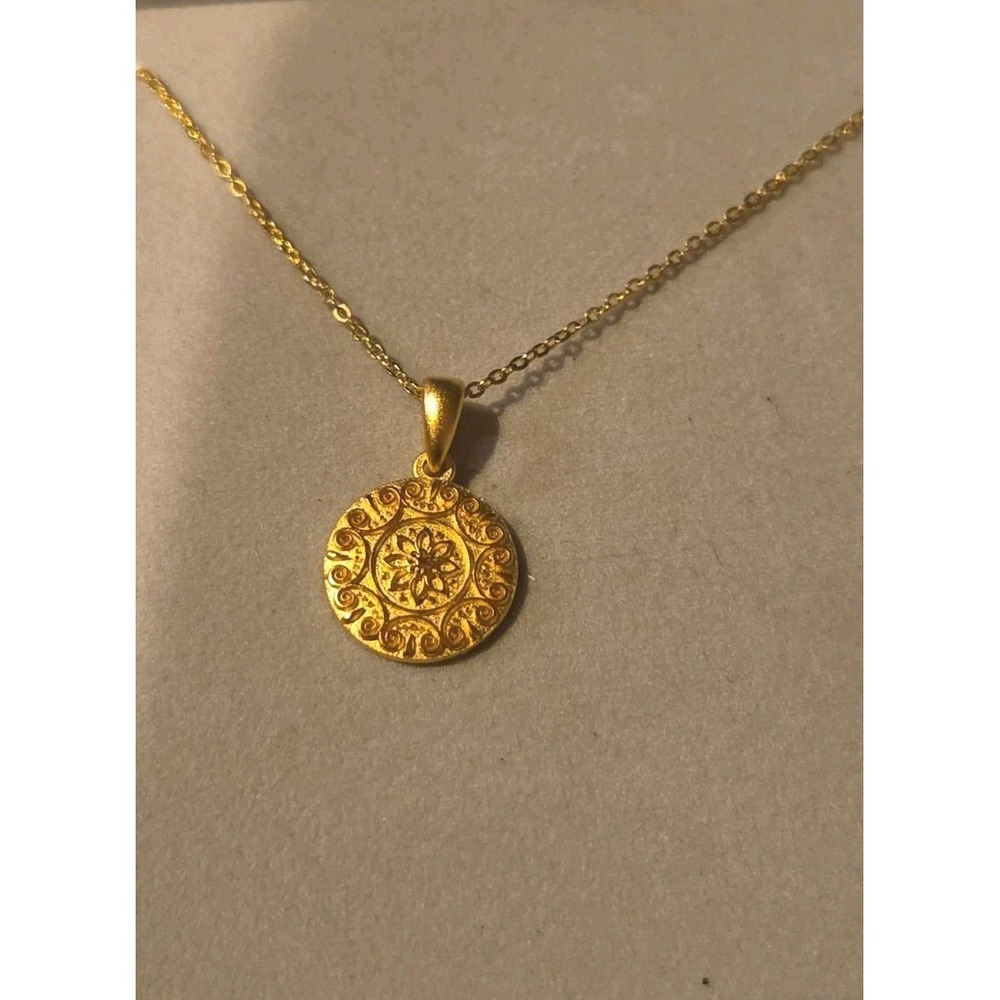Mantra Brand - I Choose Joy Necklace 18k Gold Vermeil Over Sterling New In Box